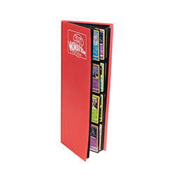 UMBMONTLLRED-8 POCKET TOWER MONSTER HOLOFOIL RED BINDER