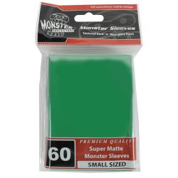 UMBMSLSMNGRN-MONSTER SLEEVES YGO/SMALL SUPER MATTE GREEN 60CT
